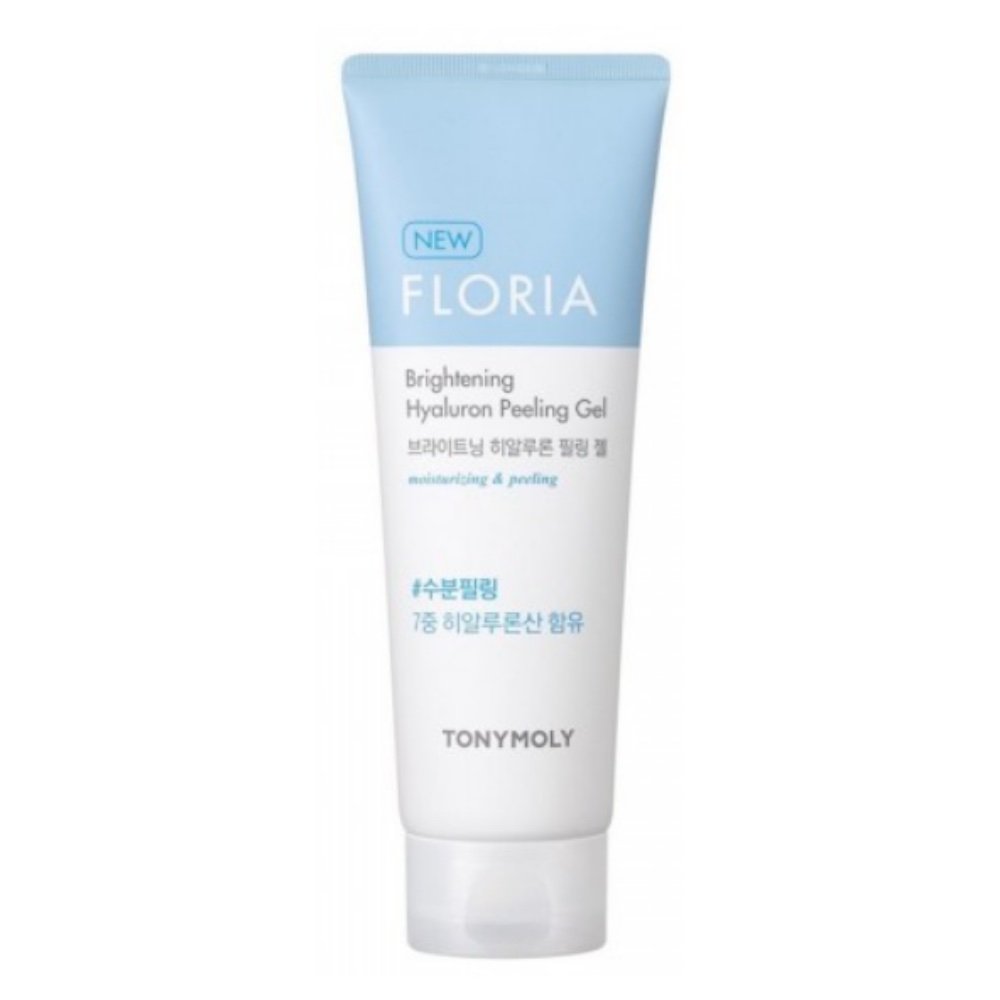 TONYMOLY Floria Brightening Hyaluronic Peeling Gel – Exfoliante facial hidratante y aclarante