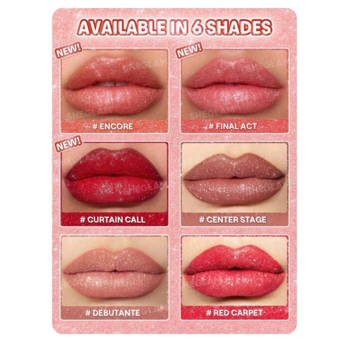 SHEGLAM Lip Dazzler – Kit de Brillo con Glitter para Labios - Imagen 2
