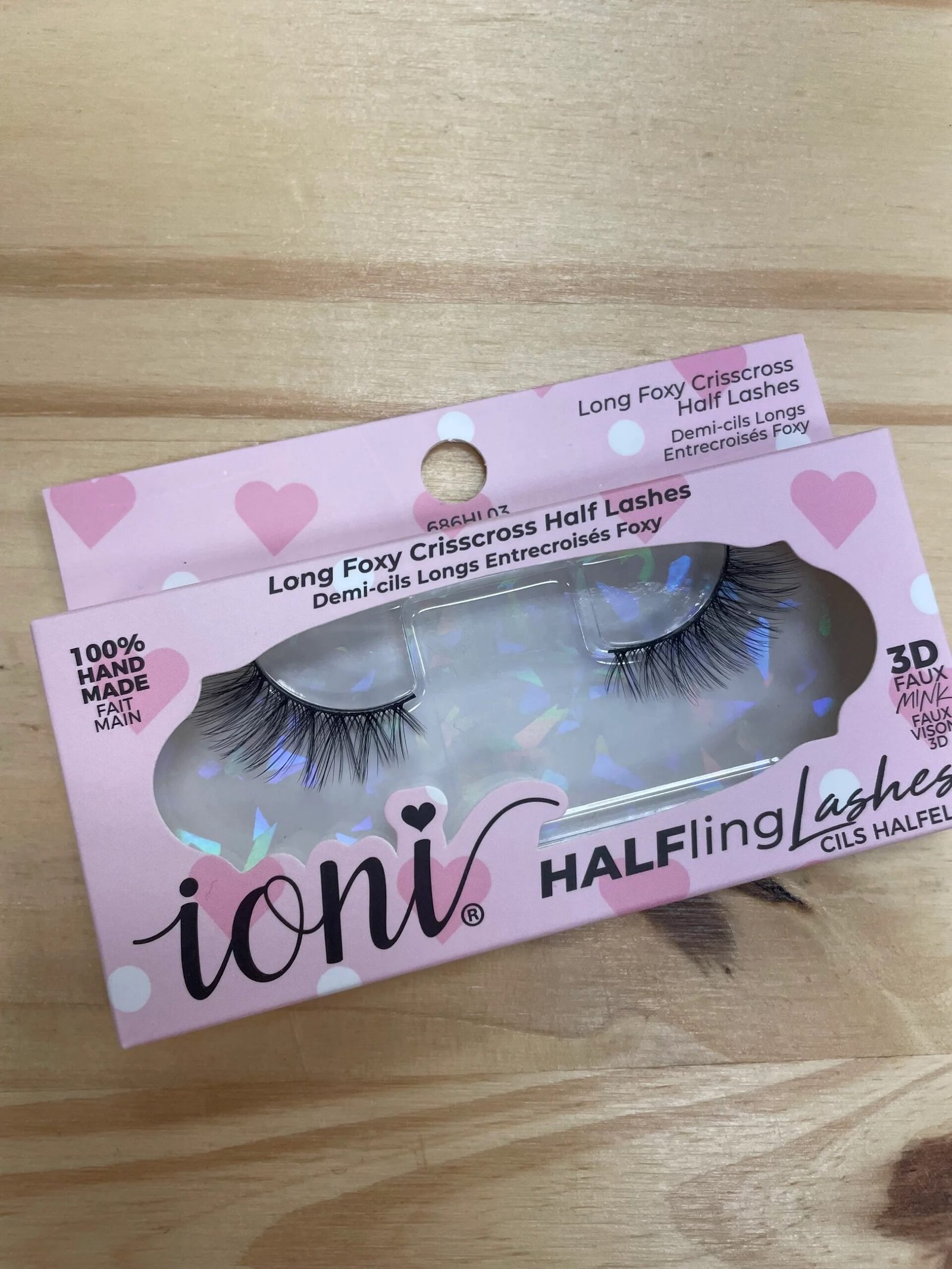 img_0255-5 Ioni 3D HALFling Faux Mink Eyelashes - Imagen 1